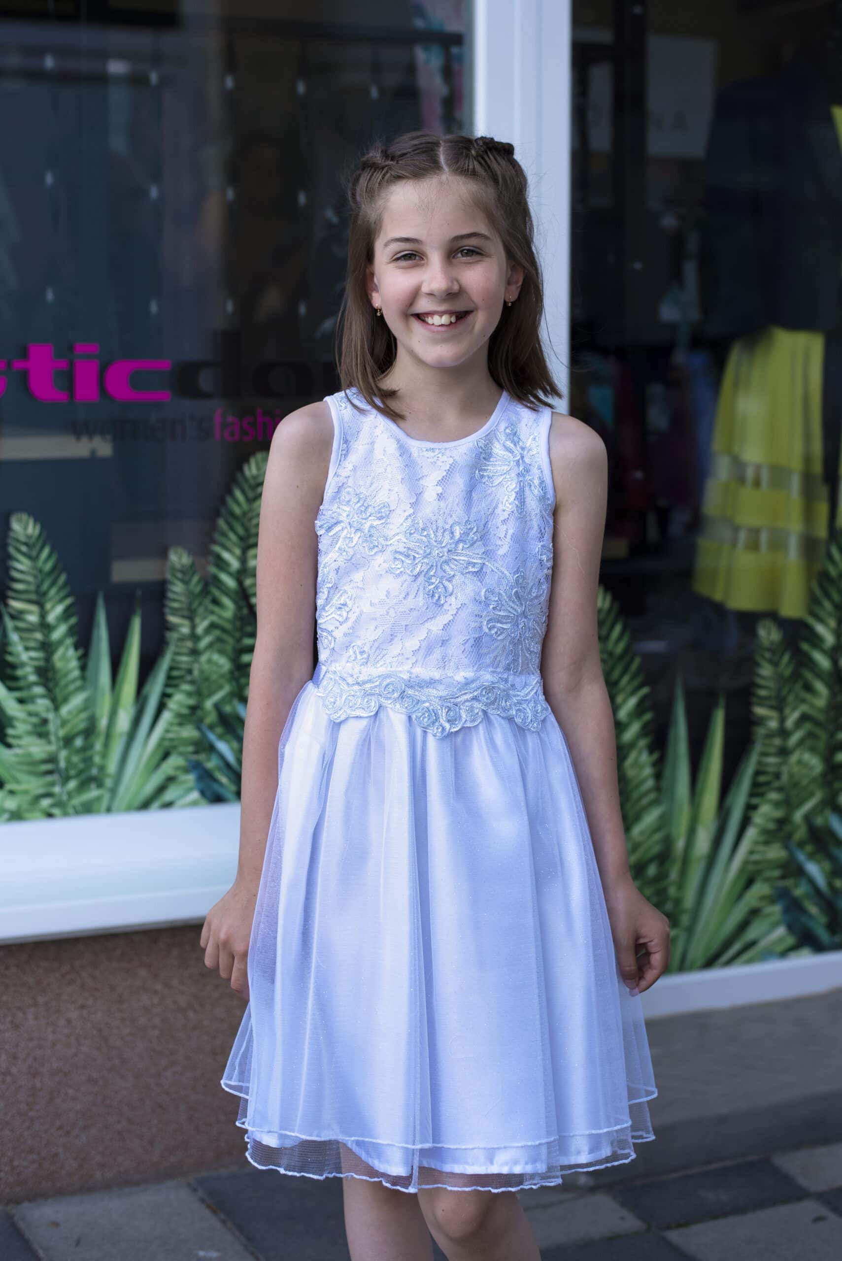 Mikka Fehér-ezüst alkalmi ruha - Image 2