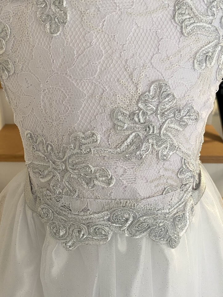 Mikka Fehér-ezüst alkalmi ruha - Image 3