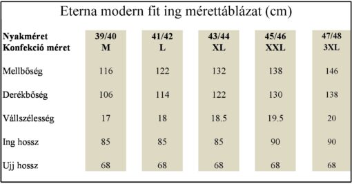 Eterna Slim Fit férfiing kék mintás - Image 2