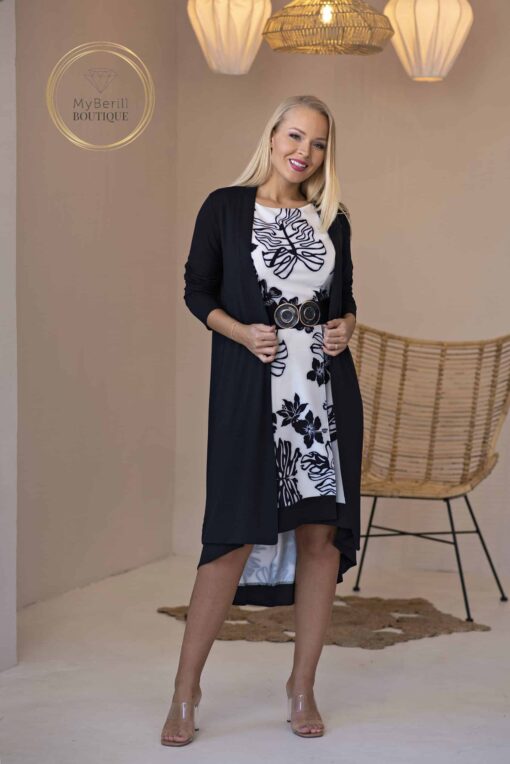 Olsen fekete hosszított kardigán - Image 2
