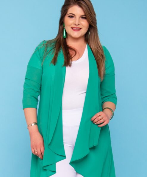 Alternative view of Wannabee zöld Yolanda kardigán