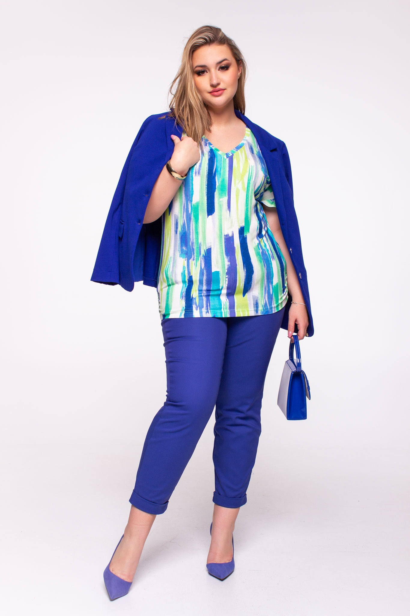 Wannabee Jennis kék mintás felső - Image 2