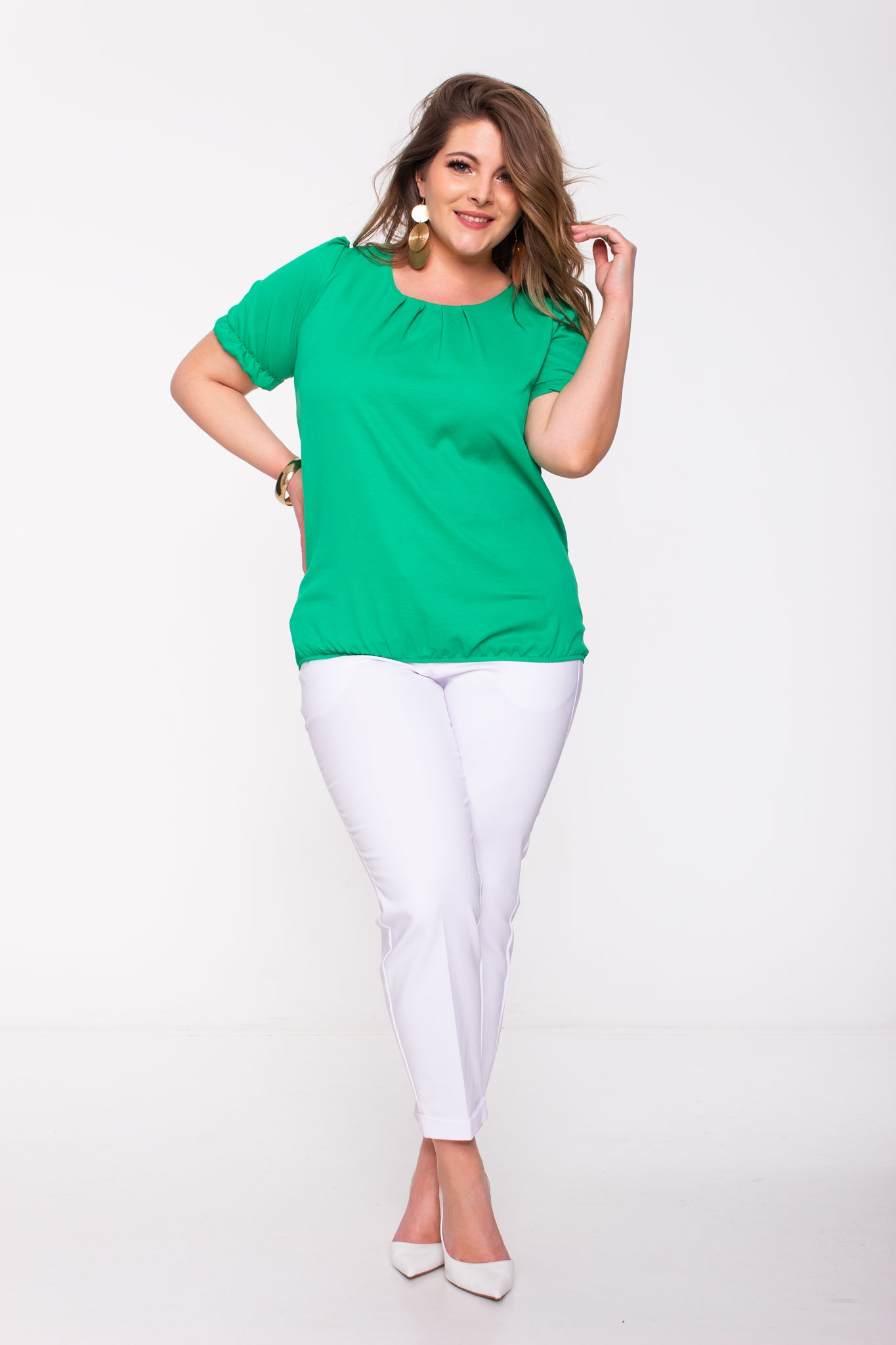 Wannabee Chriselle blúz zöld - Image 2