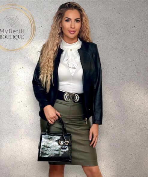 Mystic Day bőr Klaudia szoknya keki