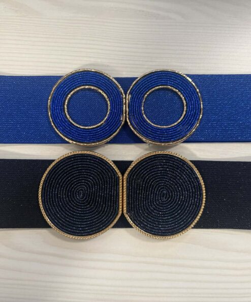 Kerek csatos széles gumis öv (több szín)