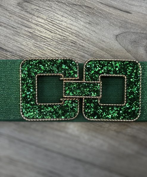 Alternative view of Strasszos csatos gumis öv