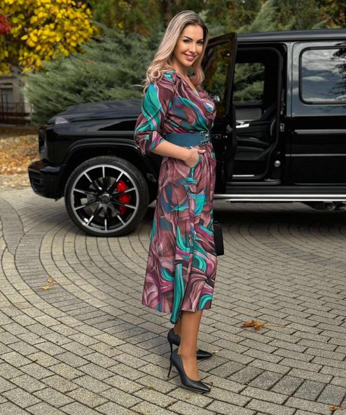 Alternative view of Mystic Day Gréti ruha őszi mintás