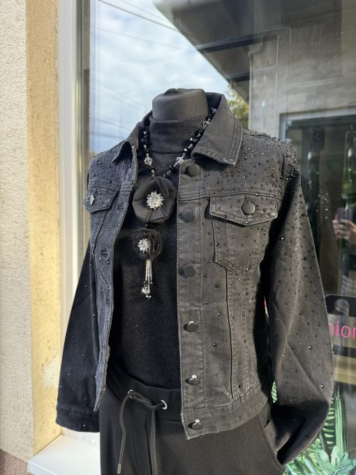 Re-Dress farmer dzseki fekete strasszos - Image 2