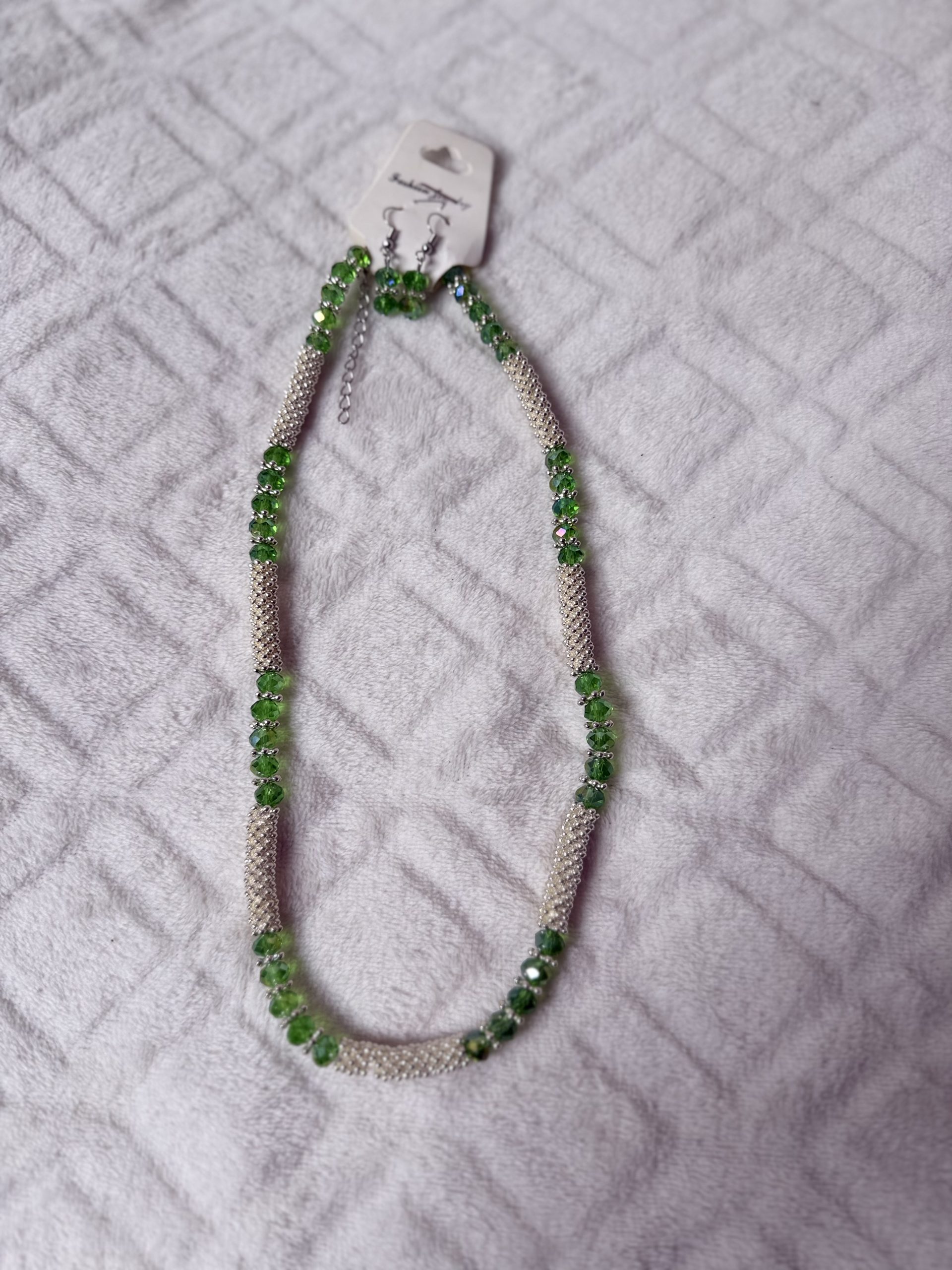 Rövid színes nyaklánc+fülbevaló (több fazon) - Image 5