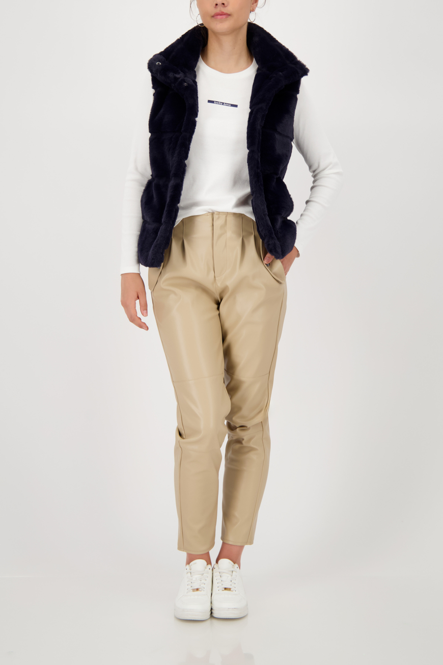 Monari műszőrme mellény sötétkék - Image 2