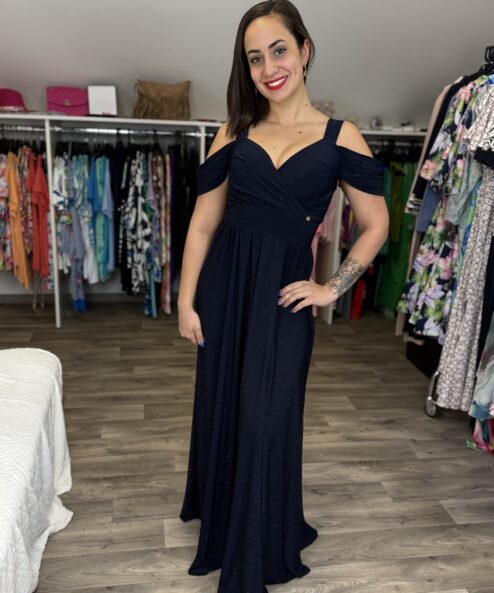 Rouge Avenue Delirium maxi ruha sötétkék