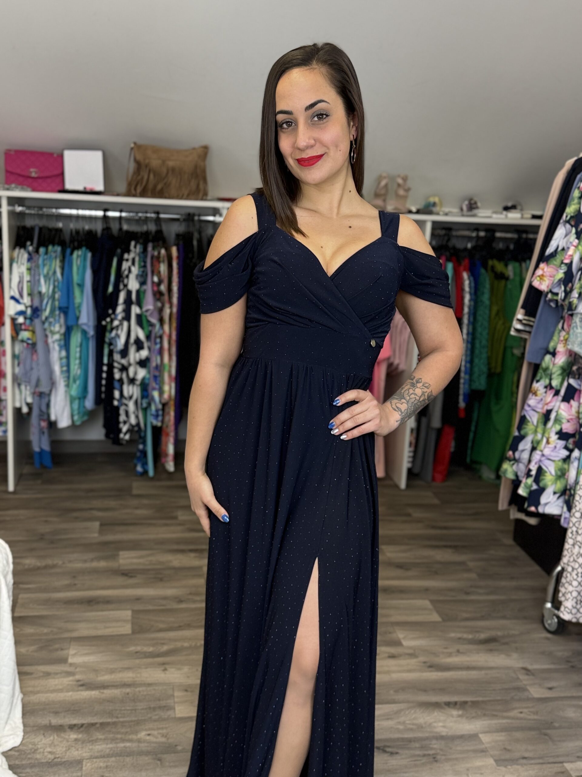 Rouge Avenue Delirium maxi ruha sötétkék - Image 3