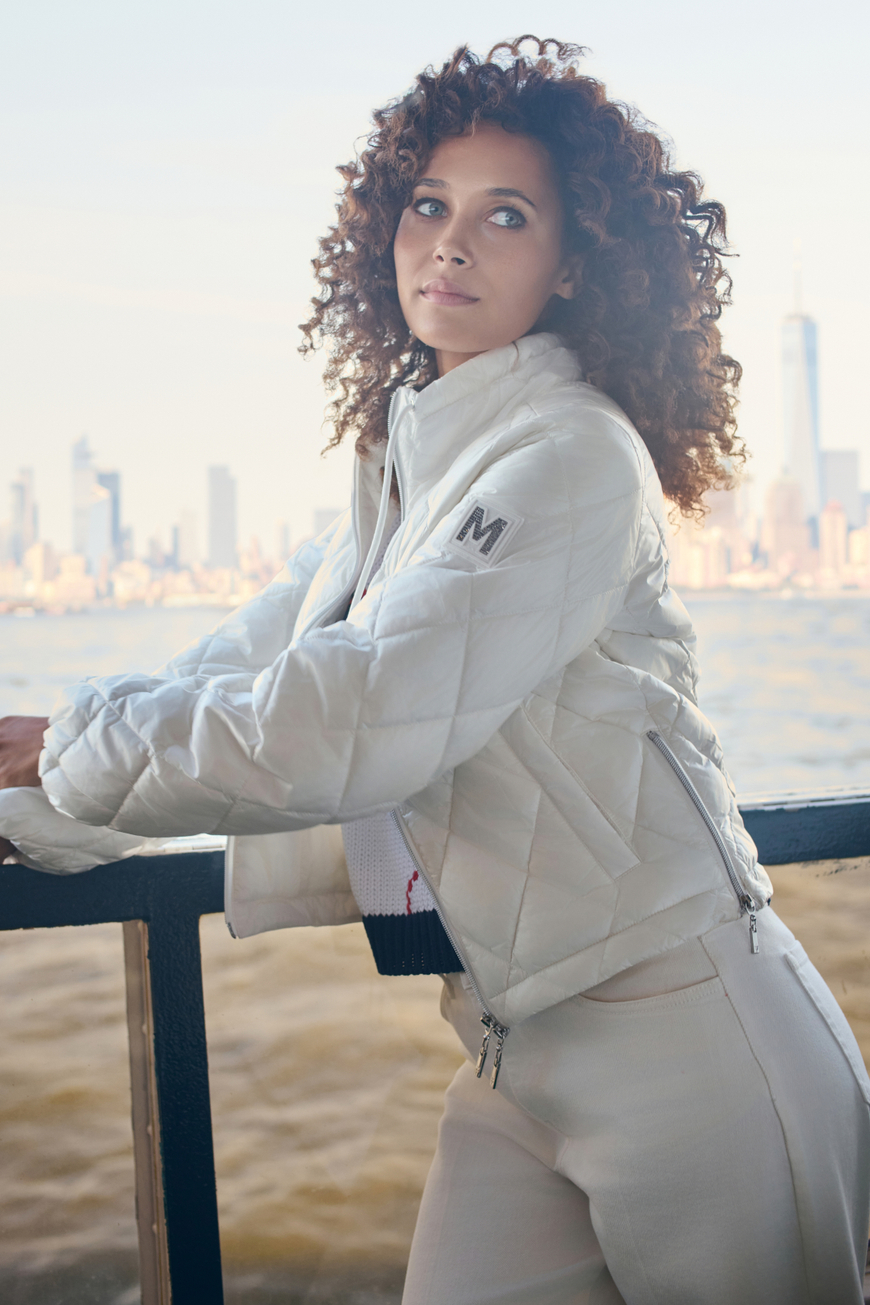 Monari steppelt kabát álló gallérral