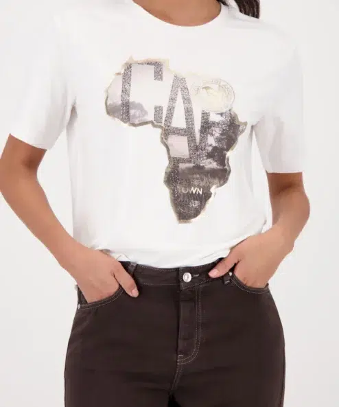 Monari Afrika mintás rövidujjú felső