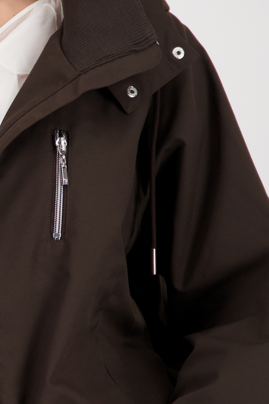 Monari rövid kapucnis kabát csokibarna - Image 9