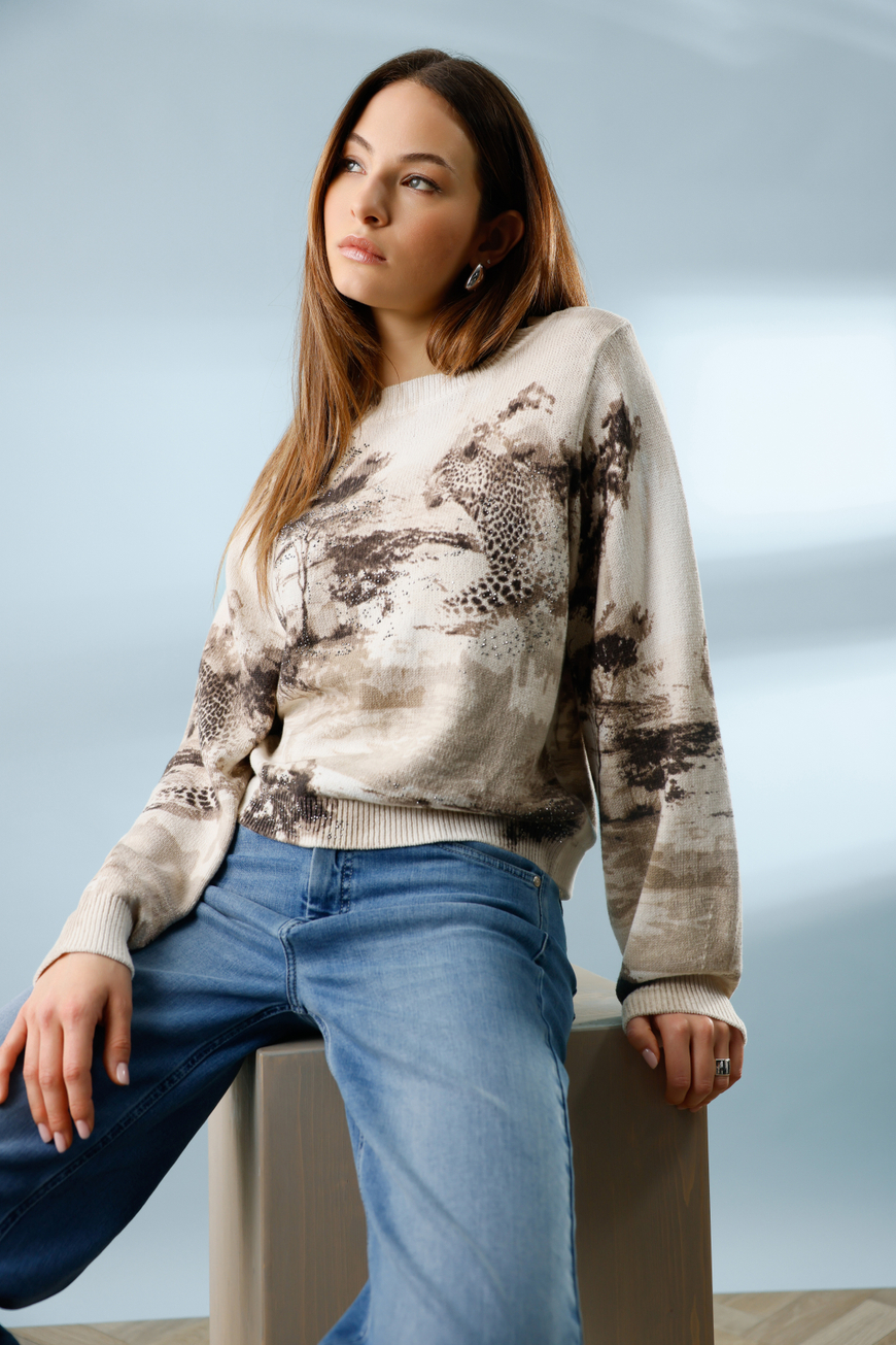 Monari szavanna mintás pulóver