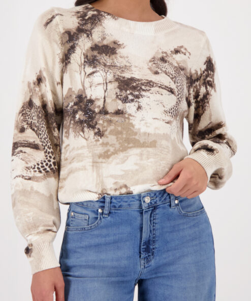 A Monari szavanna mintás pulóver alternatív nézete