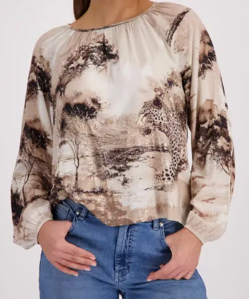 Monari szavanna mintás blúz