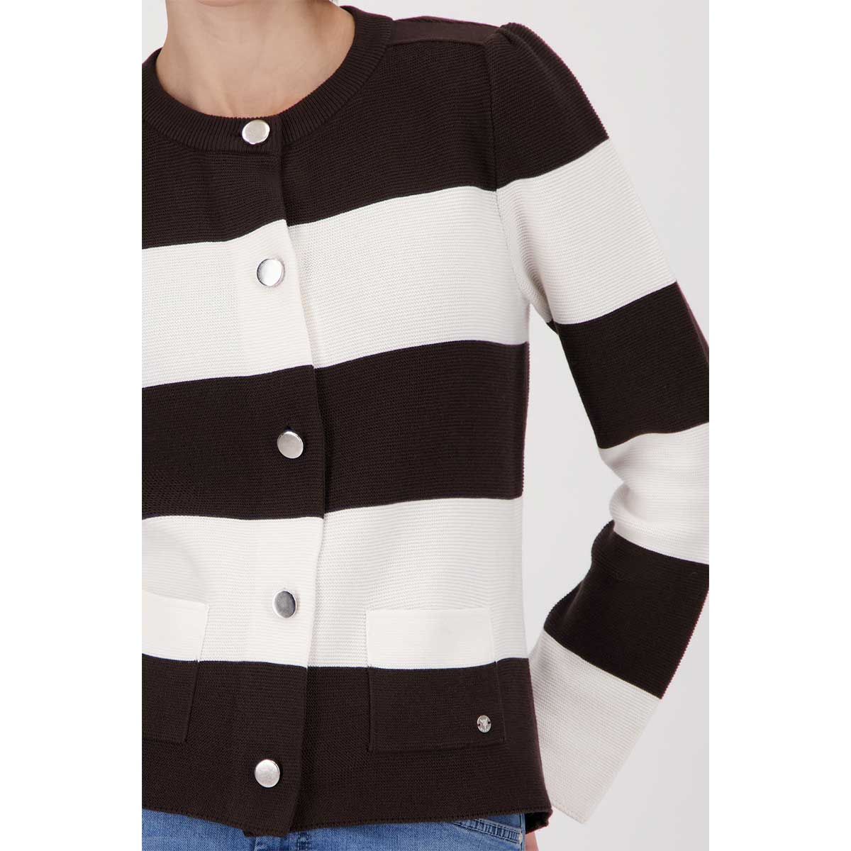 Monari dekoratív gombos kardigán - Image 5