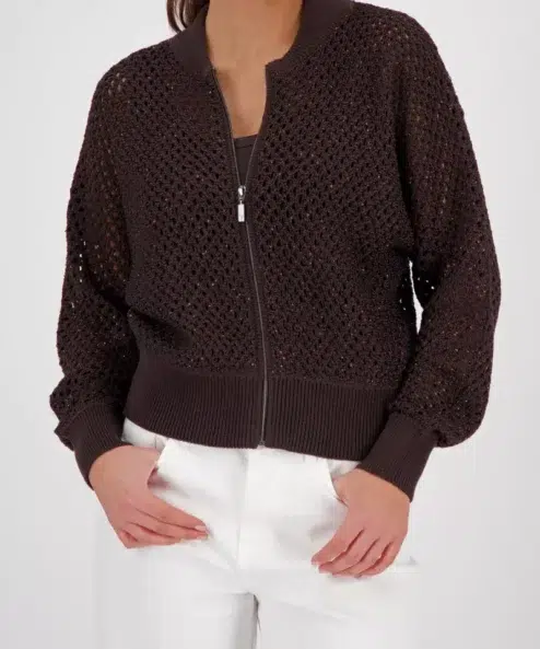 Monari dekoratív azsúr kardigán