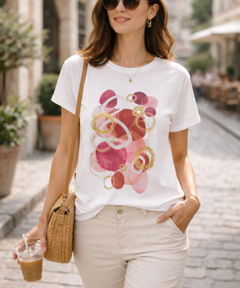 Navigazione nyomott mintás felső