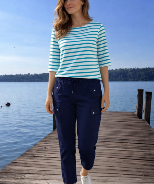 Navigazione Sia 7/8 kényelmes nadrág sötétkék