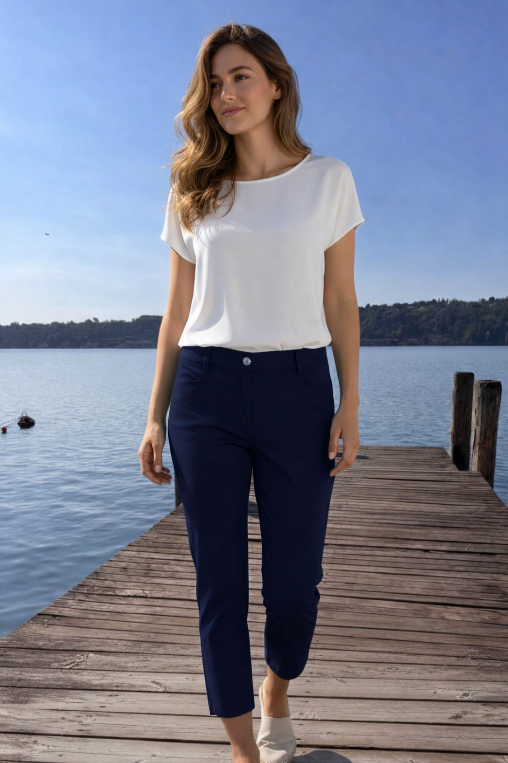 Navigazione 7/8-os rugalmas Emma nadrág