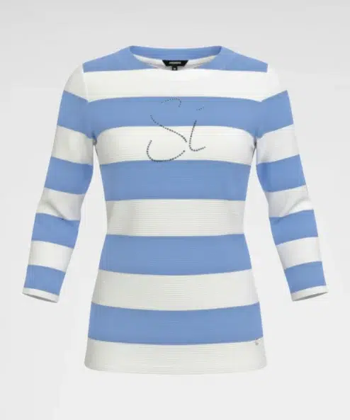 A Navigazione 3/4-es ujjú női pulóver kék alternatív nézete