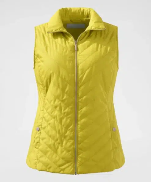 A Navigazione Könnyű, steppelt mellény belső mobiltelefon-zsebbel sárga alternatív nézete