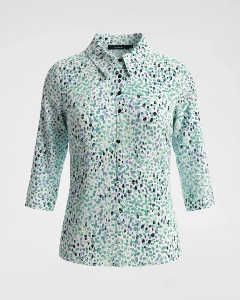 Navigazione elegáns polóing 3/4 ujjal (türkiz) - Image 2