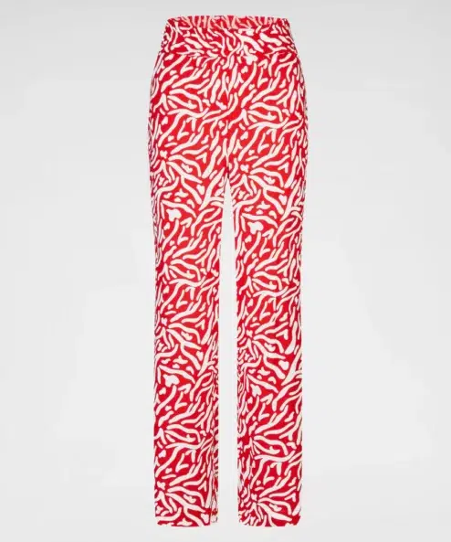 A Navigazione piros-fehér mintás lenge 7/8 nadrág alternatív nézete