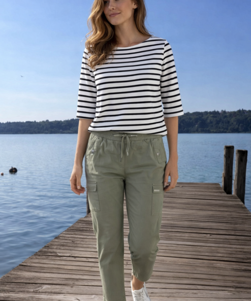 Navigazione Sia 7/8 kényelmes nadrág oliva