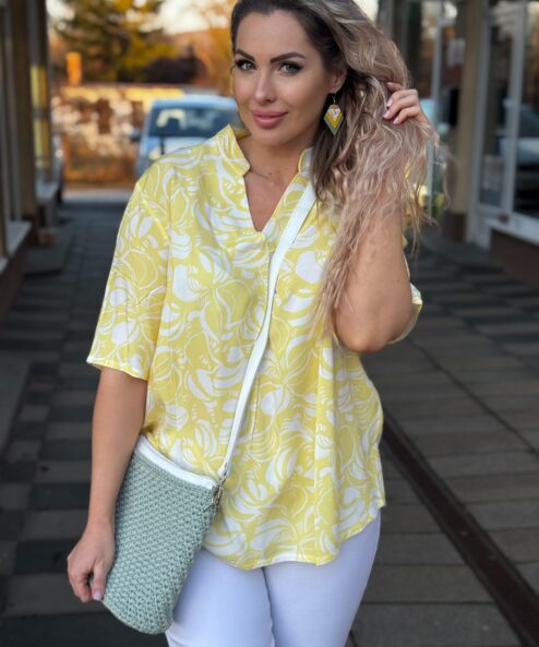 Navigazione sárga mintás tunika