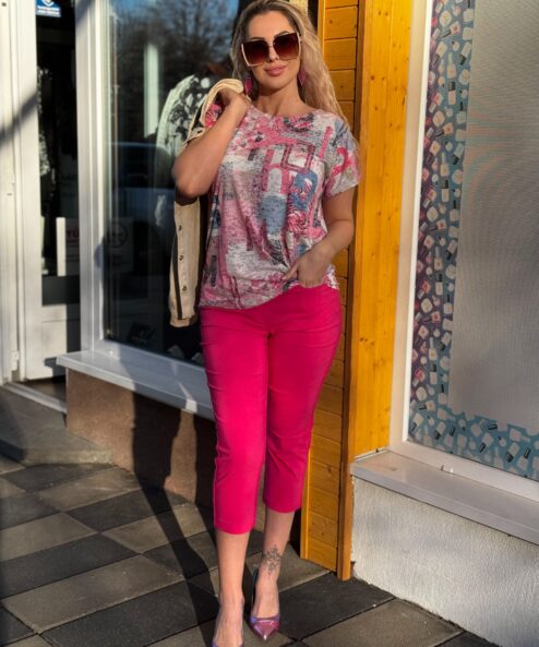 Navigazione bengalin Capri nadrág pink