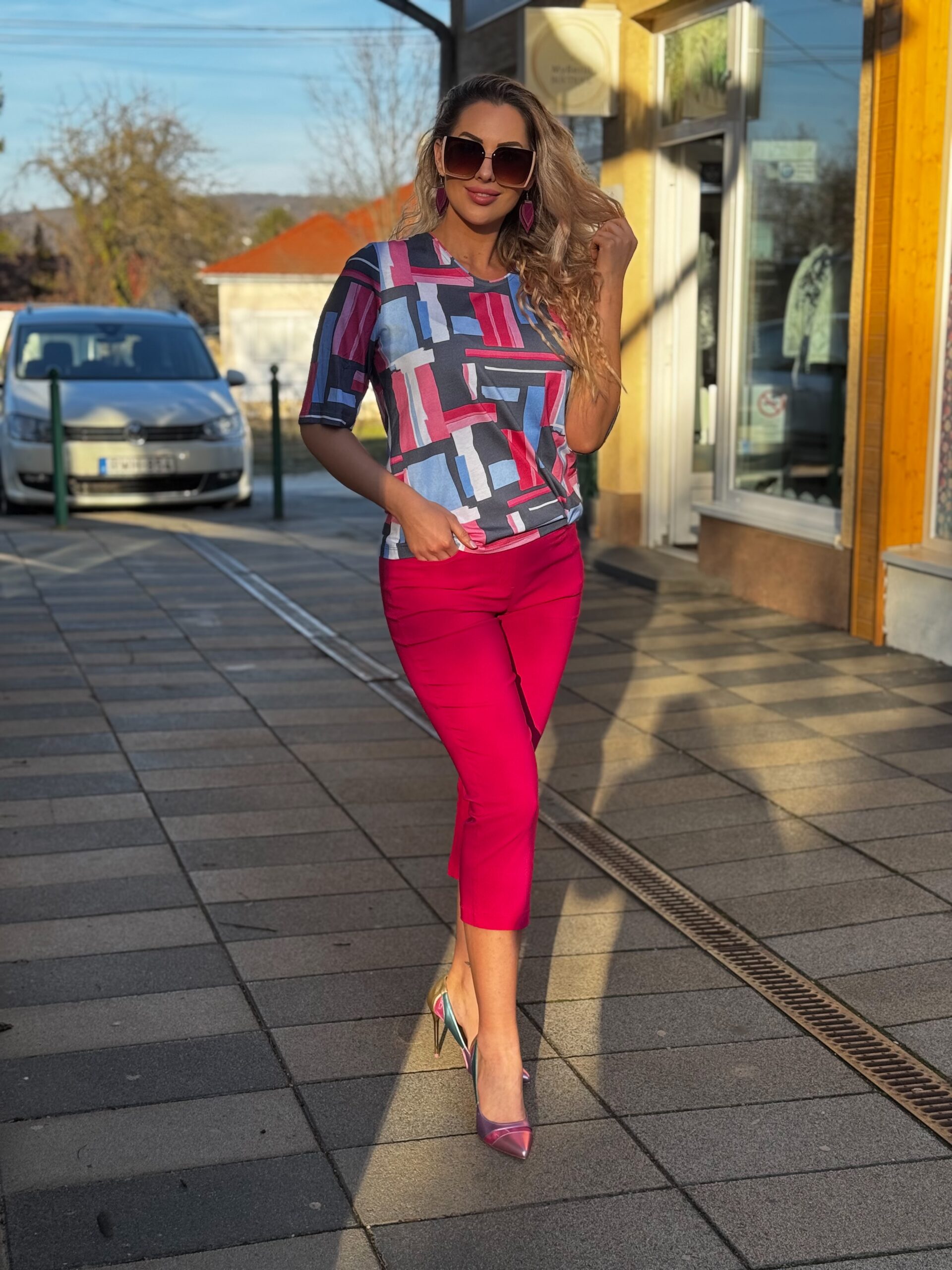 Navigazione bengalin Capri nadrág pink - Image 2