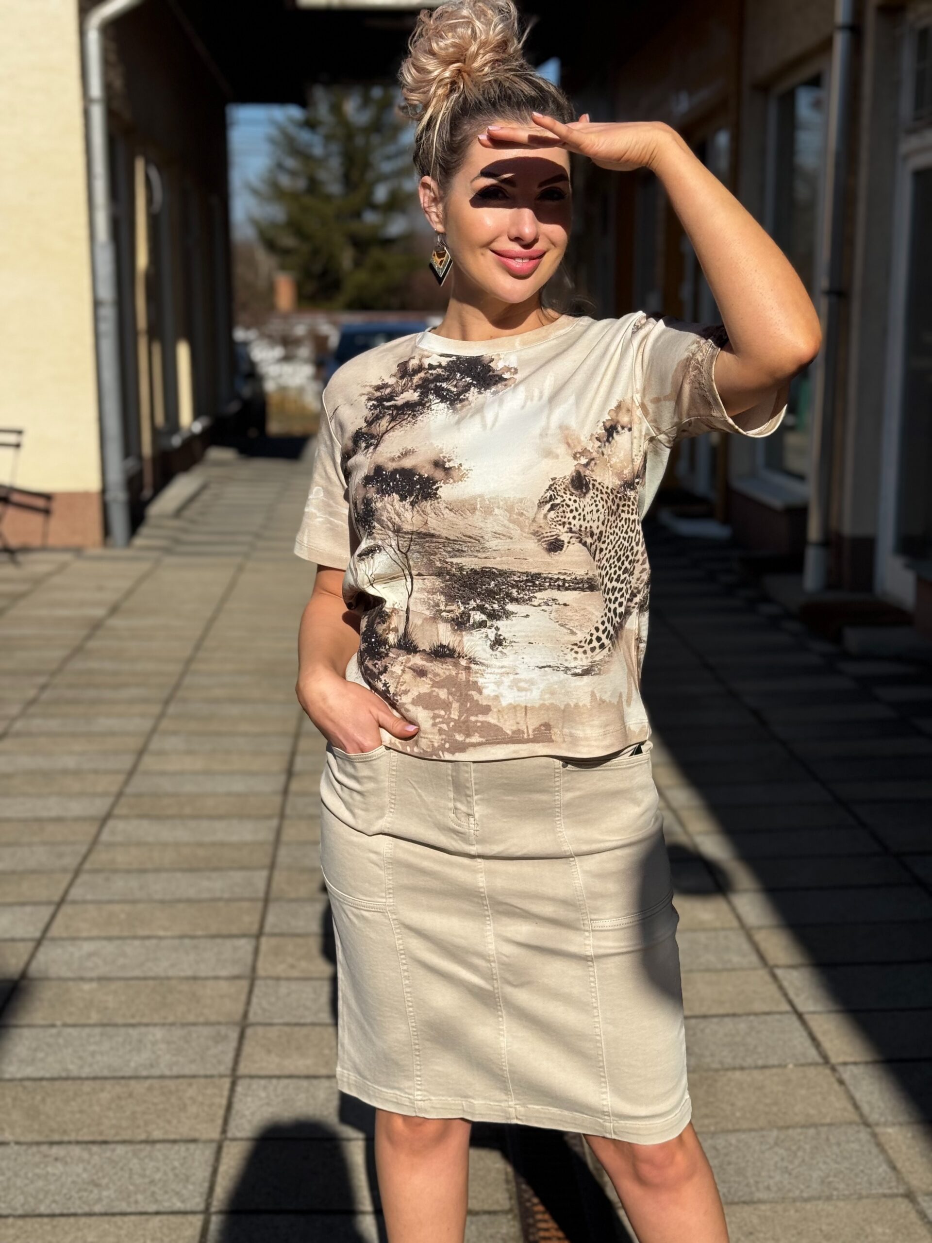 Monari Szavanna mintás poló - Image 2