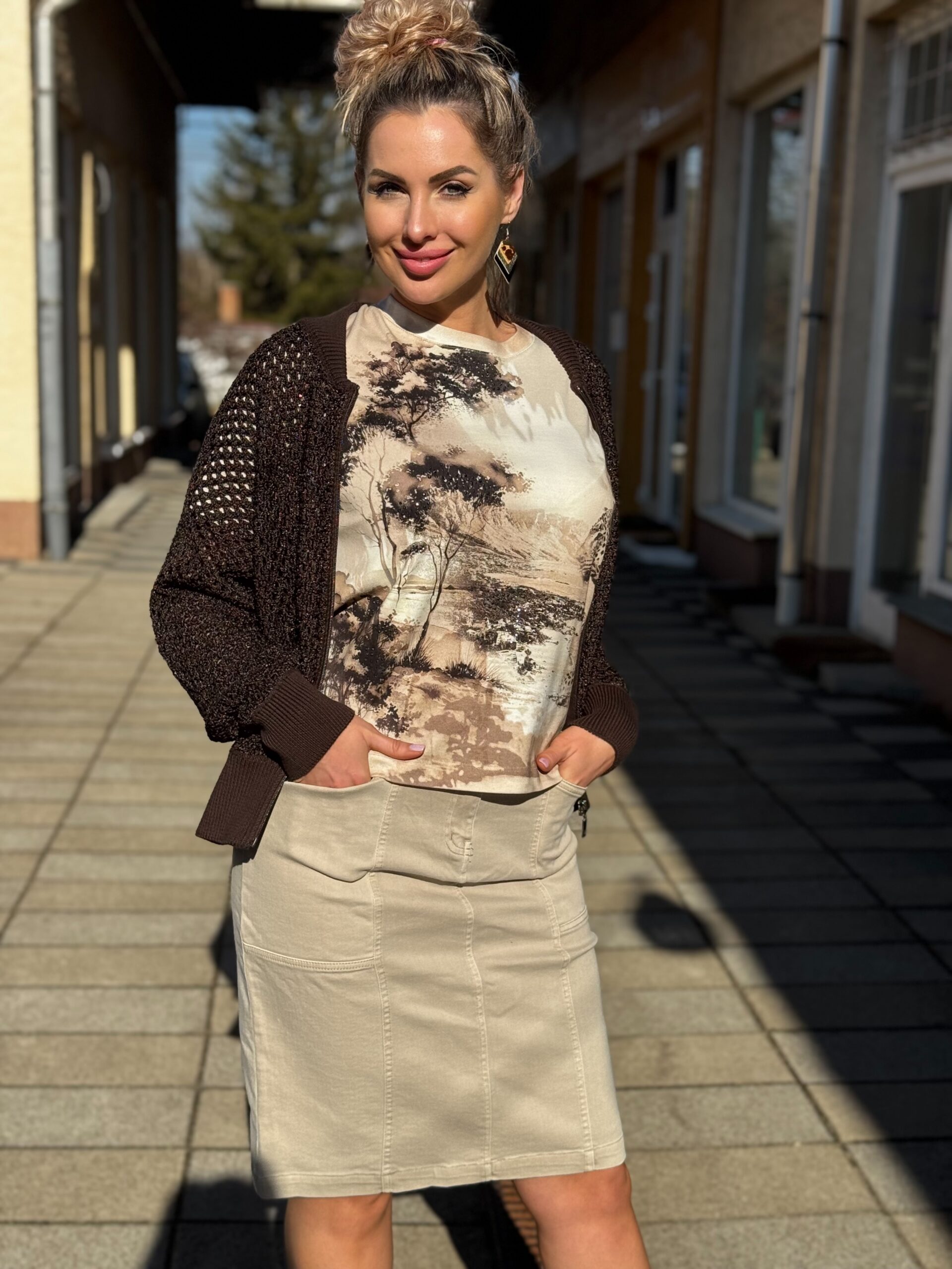 Monari Szavanna mintás poló - Image 3