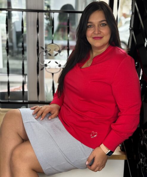 Navigazione piros pulóver