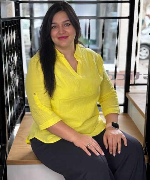 Navigazione muszlingéz galléros felső sárga