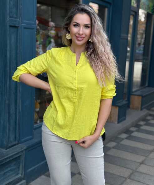 Navigazione pamutlen tunika sárga