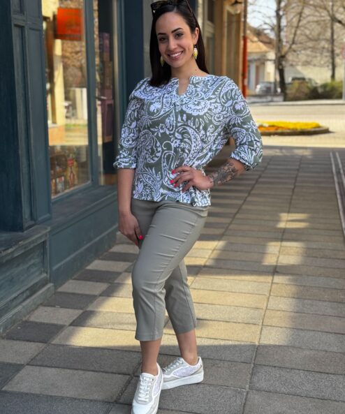 A Navigazione bengalin Capri nadrág oliva alternatív nézete