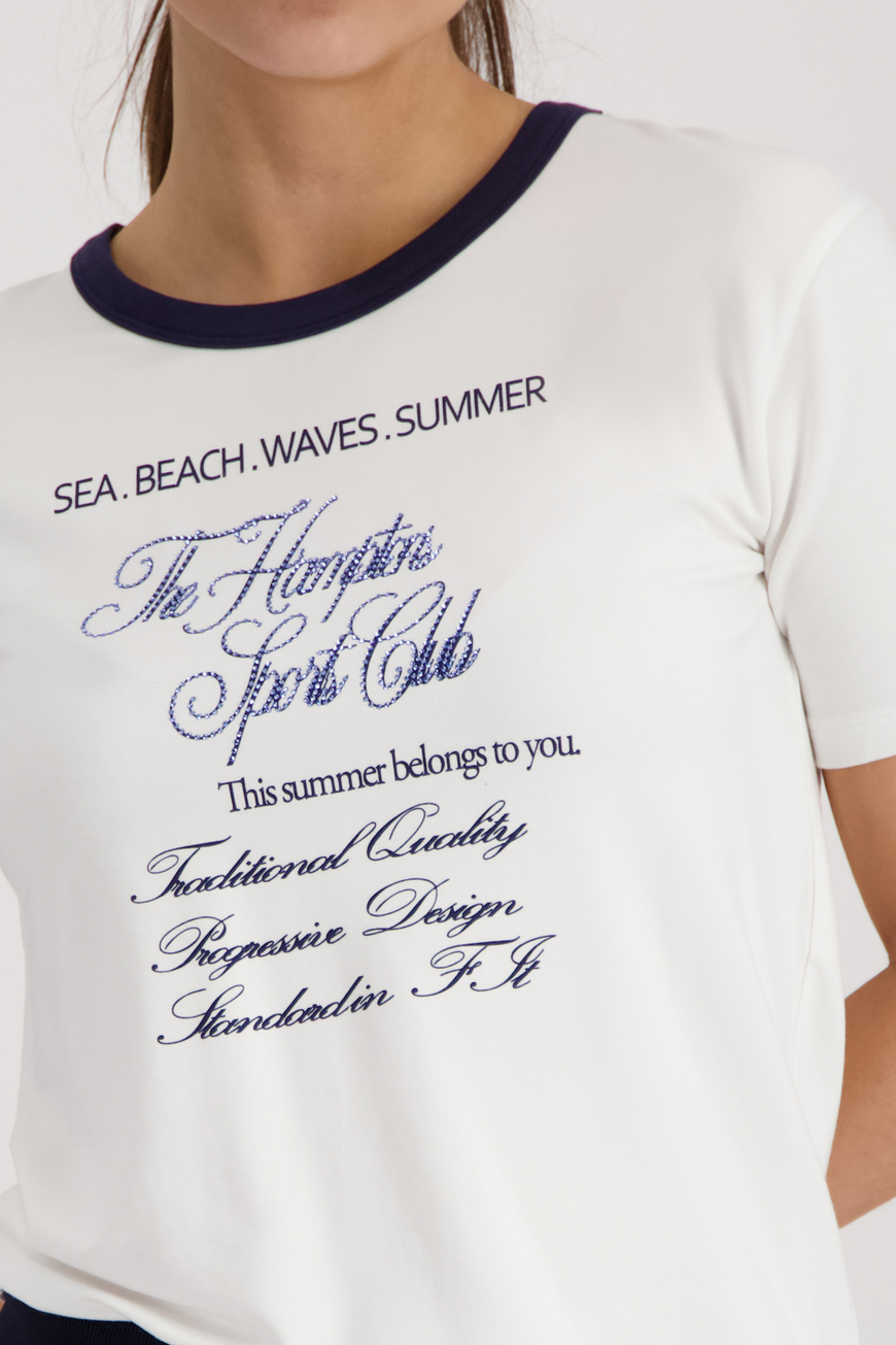 Monari rövidujjú felső kék feliratos - Image 3