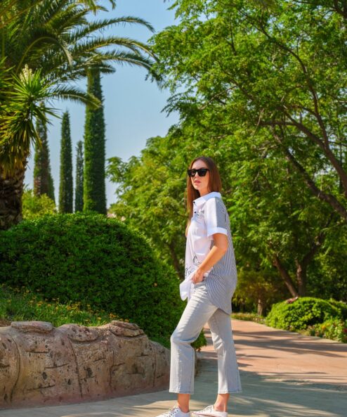 Dolcezza Jeans ezüst bootcut nadrág