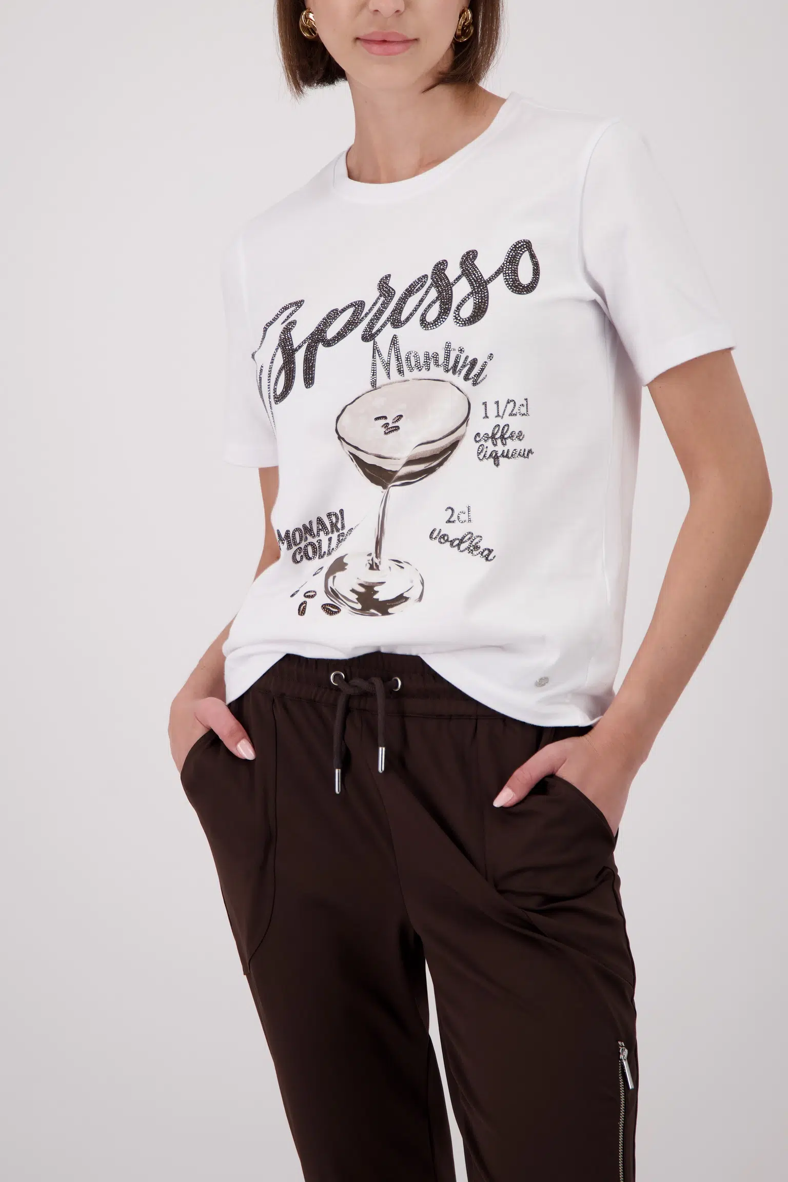Monari Espresso mintás póló