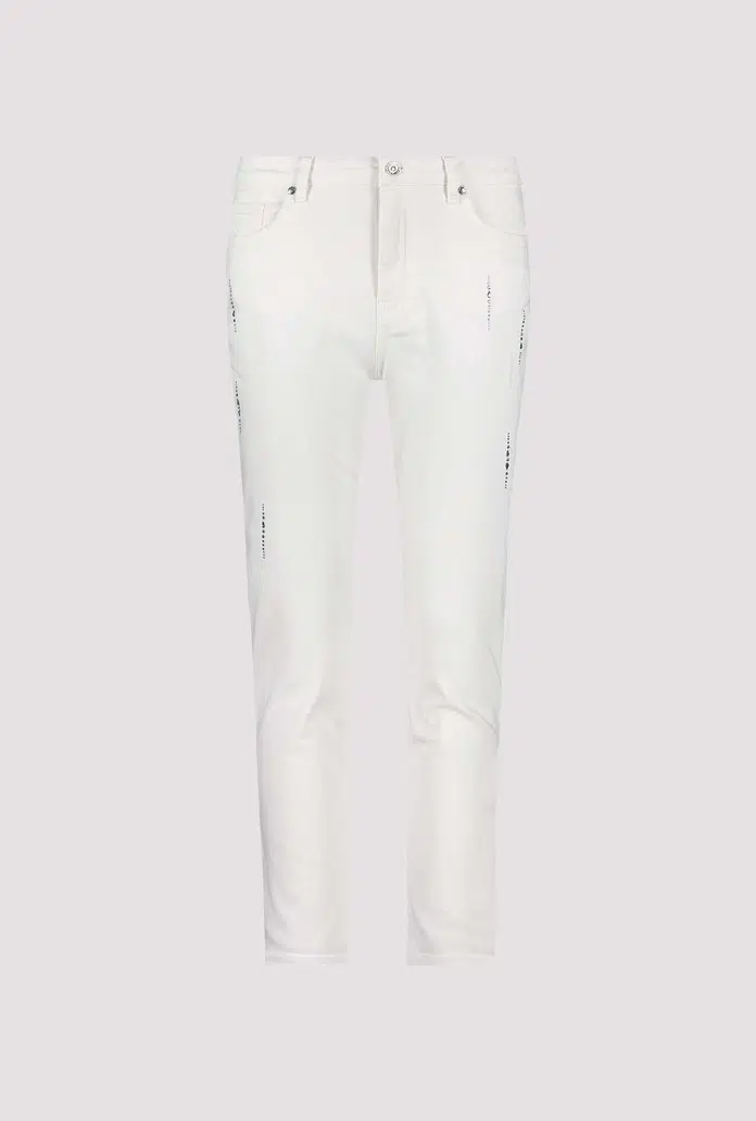 Monari fehér farmer 7/8 strasszos - Image 7