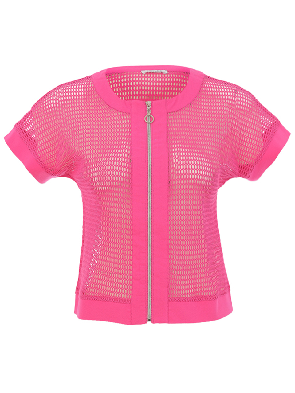 Dolcezza pamut hálós pink rövid ujjú kabát - Image 2