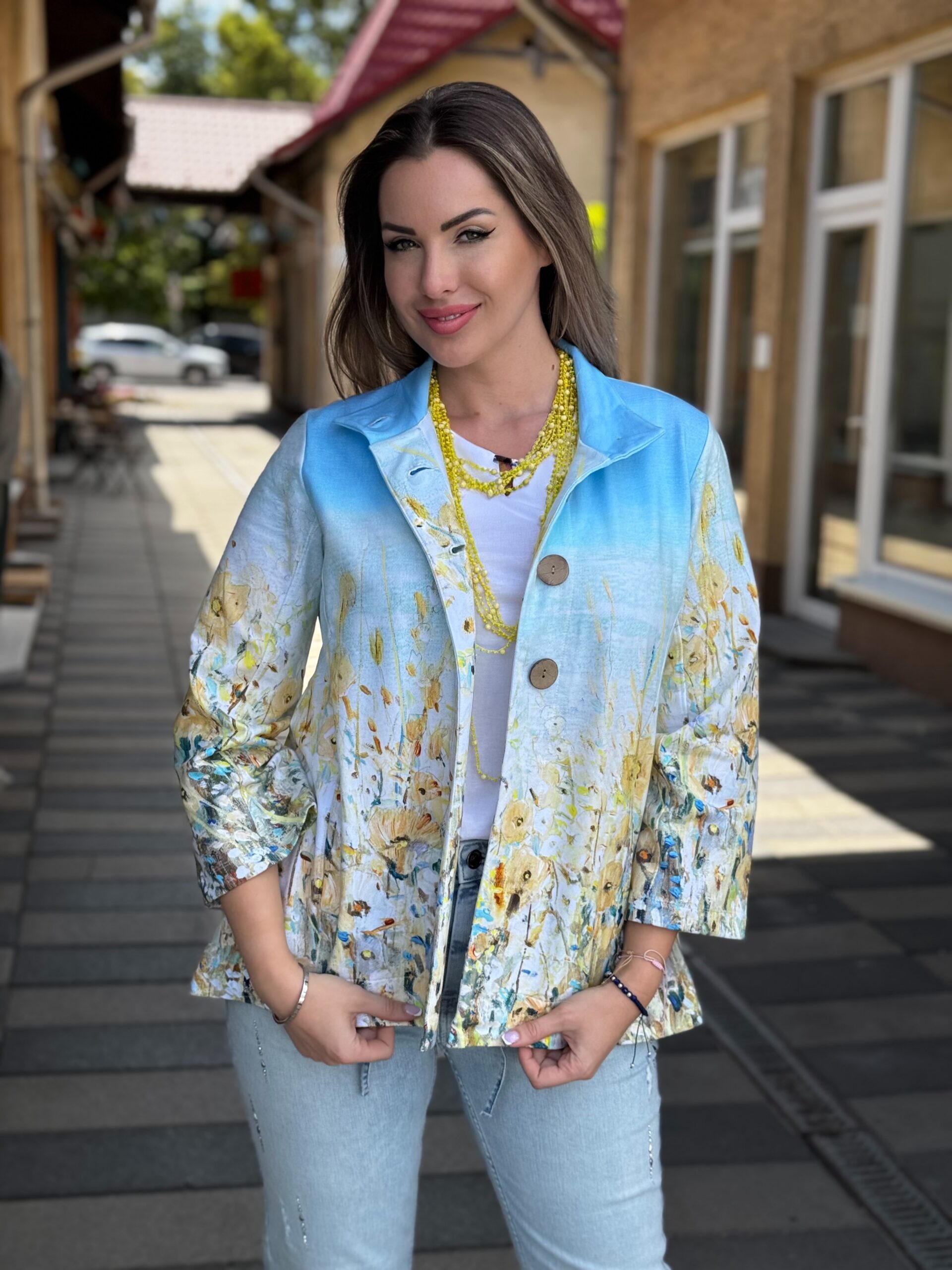 Dolcezza “Parti Virágok” Blézer - 3/4-es ujjú | MyBerill Boutique