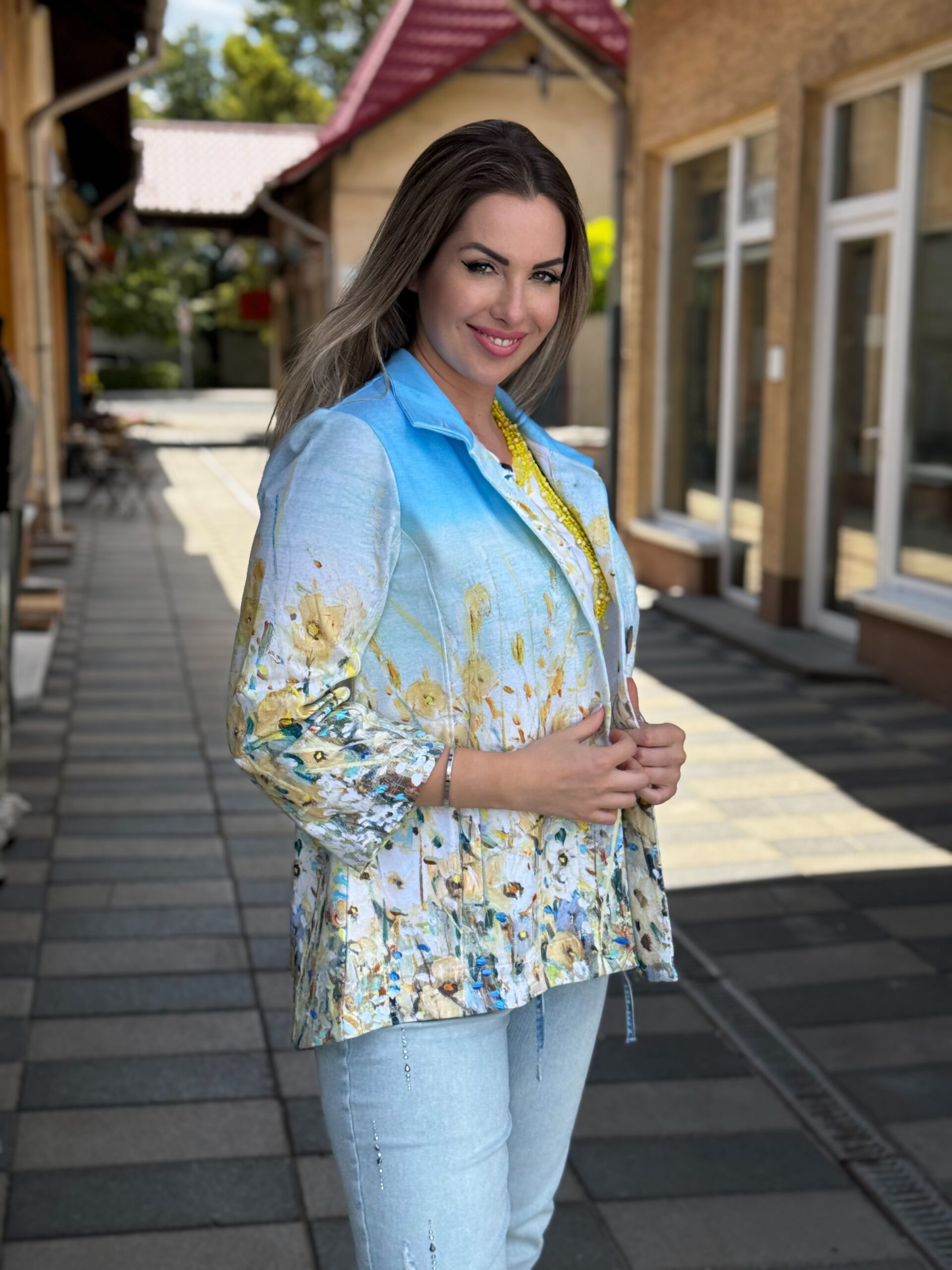Dolcezza “Parti Virágok” Blézer - 3/4-es ujjú, 3. kép | MyBerill Boutique