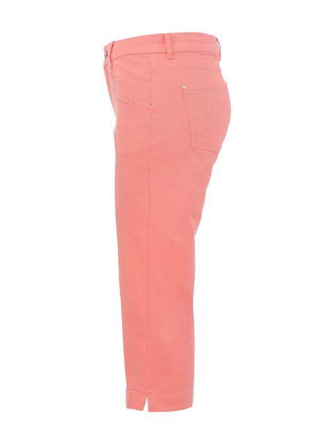 Dolcezza Jeans korall capri nadrág - Image 3