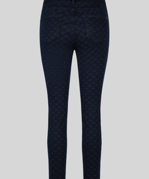 Rabe Sötétkék grafikus mintás jeggings - Image 6
